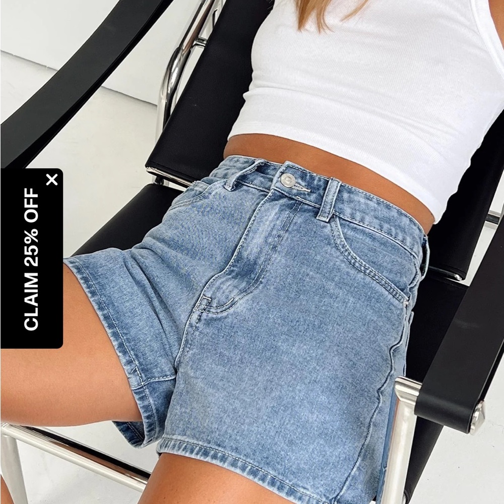 Princess Polly Tropicana Shorts Denim